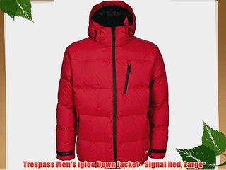 Trespass Men's Igloo Down Jacket - Signal Red Large