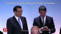 Selfie des Premiers ministres français et chinois
