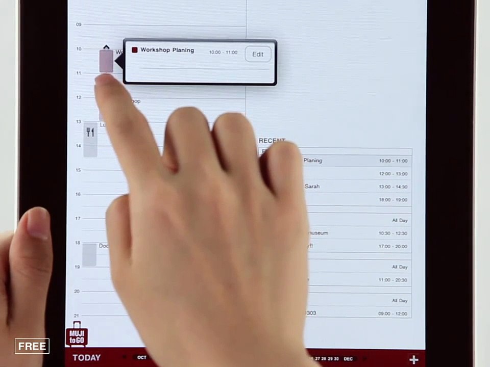 MUJI CALENDAR | MUJI Apps for iPad