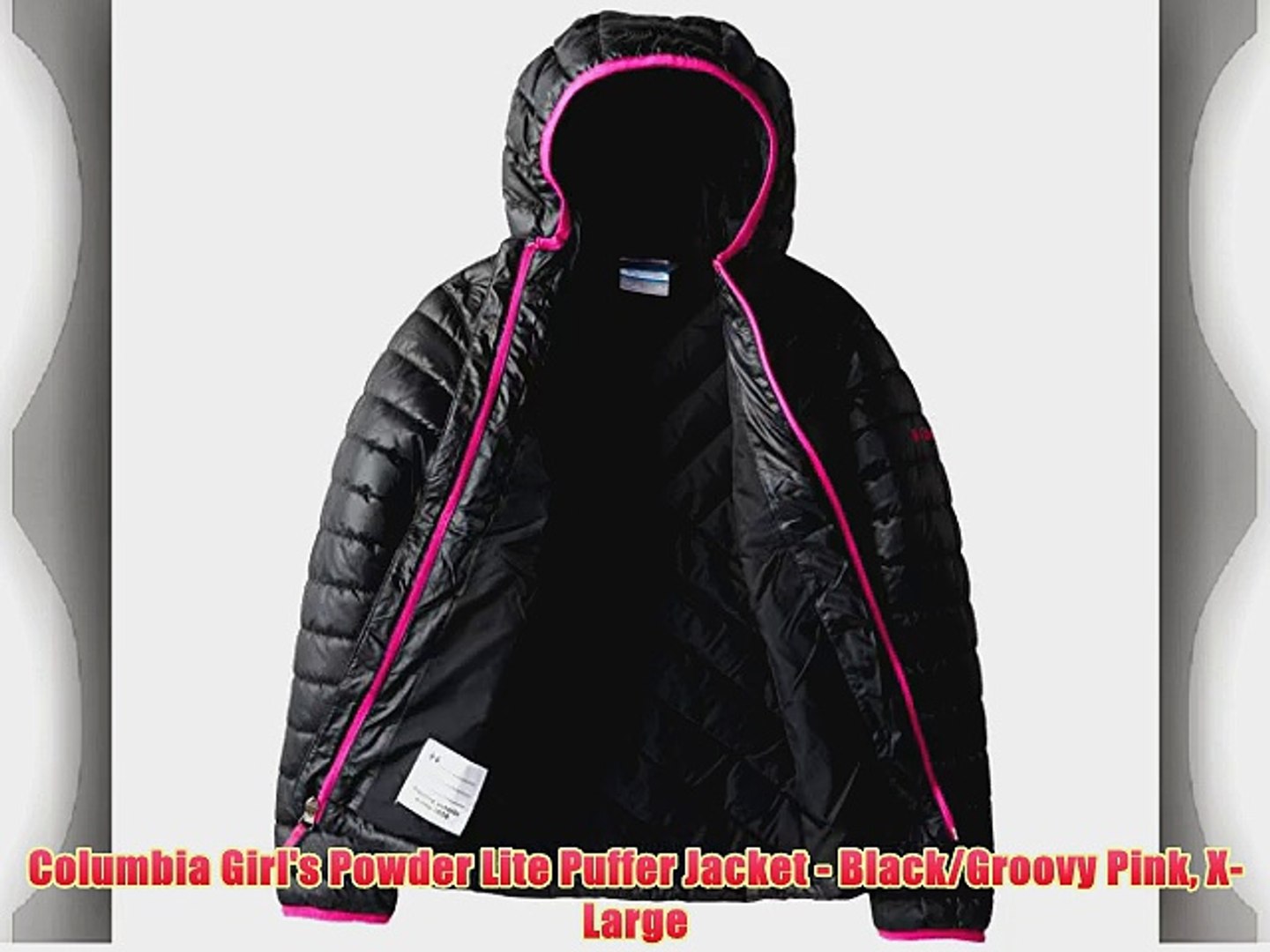 columbia pink puffer jacket