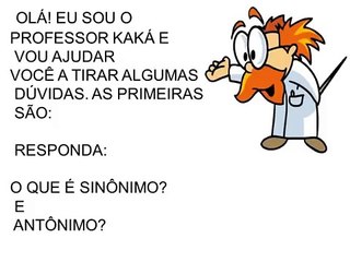 Video aula sinônimo e antônimo