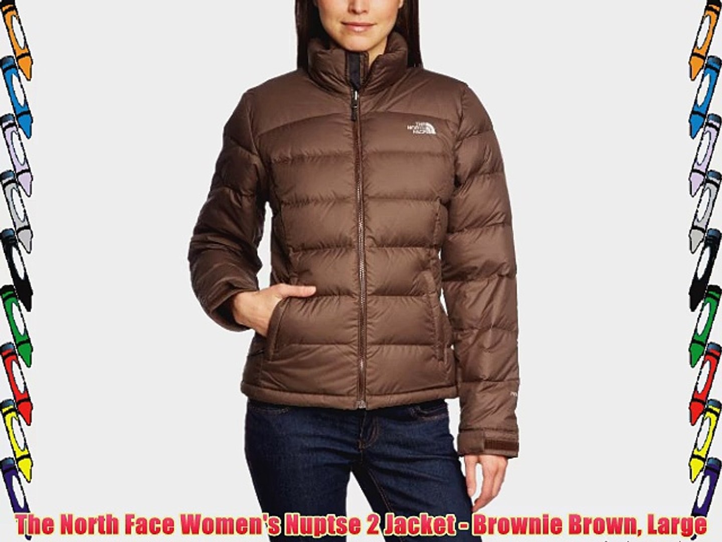 brown north face coat