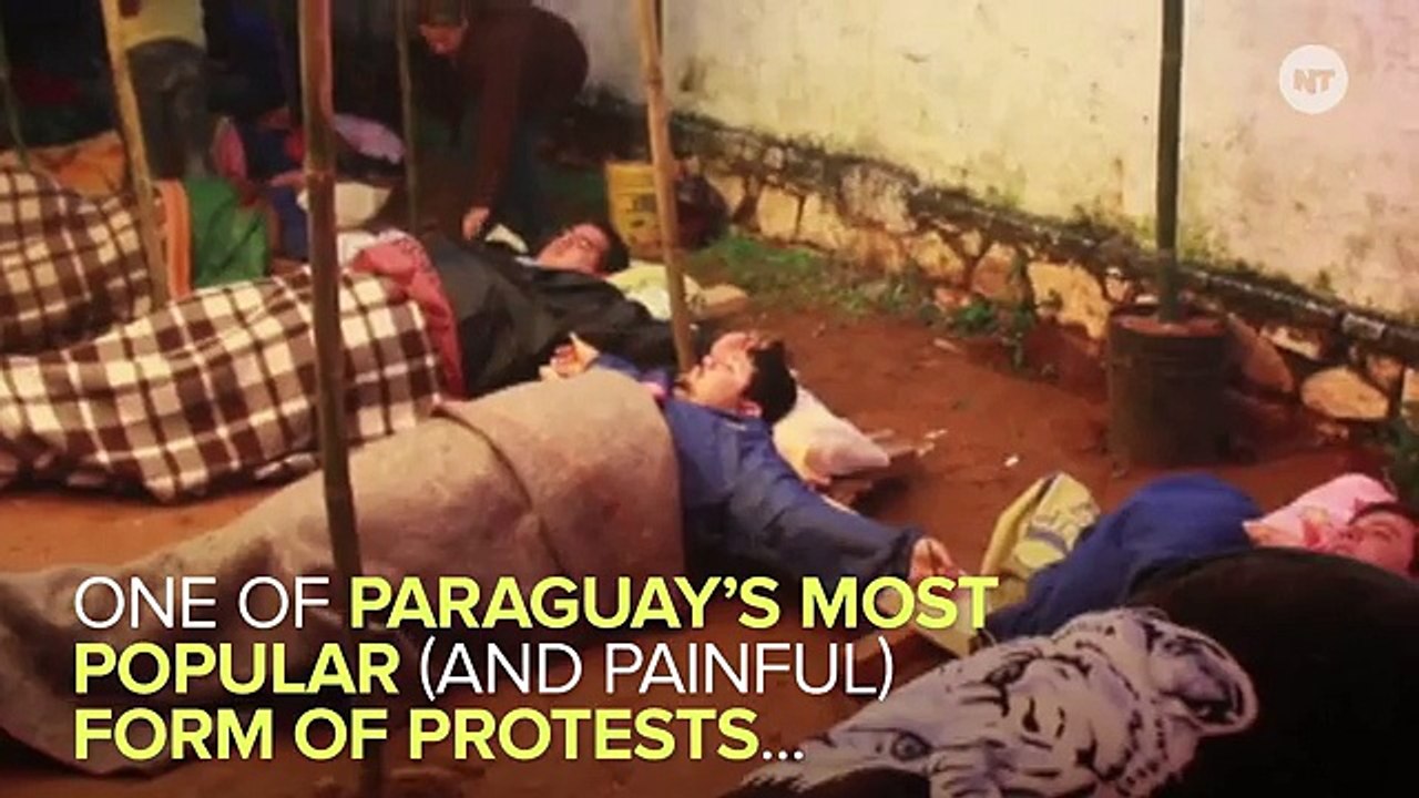 Paraguayan Protesters Are Literally Crucifying Themselves