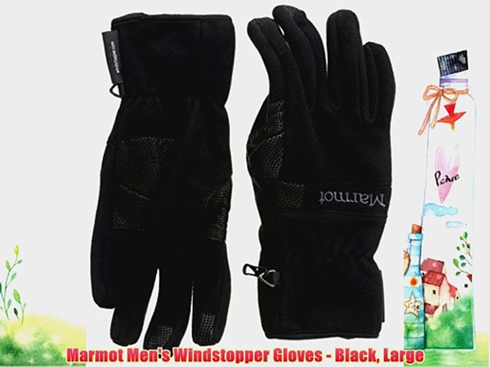 Marmot Men's Windstopper Gloves - Black Large