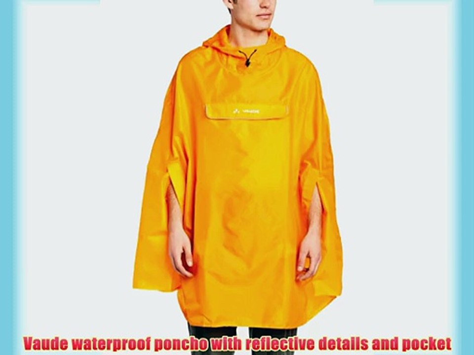 Vaude Waterproof Poncho - Orange X-Large
