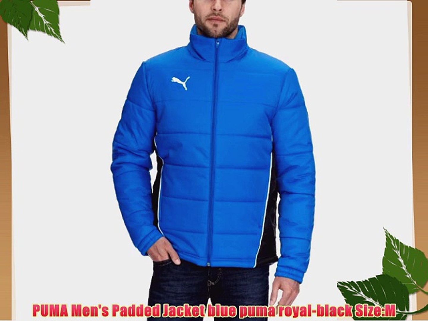puma navy blue quilted jacket