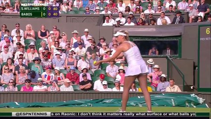 Serena Williams vs Timea Babos Wimbledon 2015 Highlights