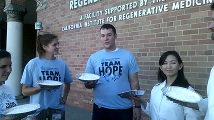 UC Davis HD research team accepts the pie-in-the-face challenge!!