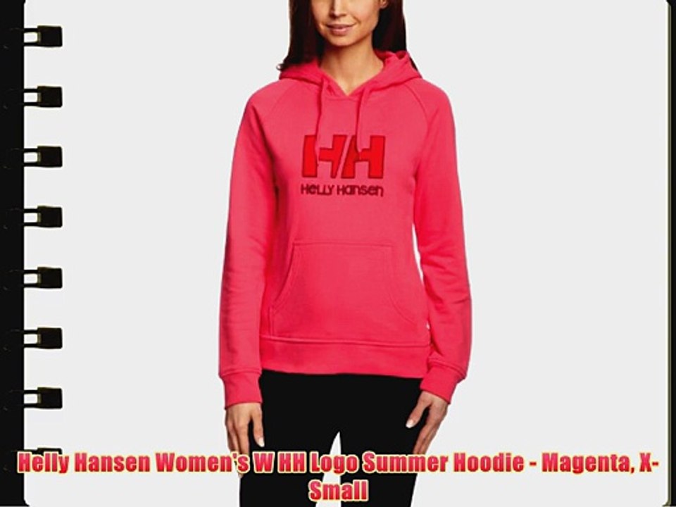Helly Hansen Women's W HH Logo Summer Hoodie - Magenta X-Small