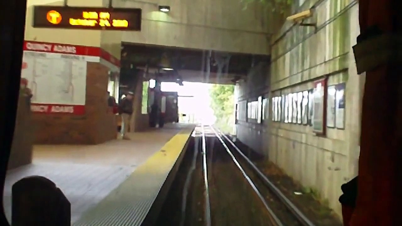 HD MBTA Red Line Cab View Ride: Braintree to JFK/UMass