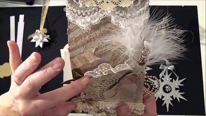 Tutorial how to make a Swedish paper star. Christmas tag and ornament