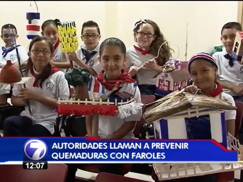 Hospital de Niños advierte sobre riesgos por quemaduras con faroles