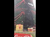 (Video) Bomberos: Quema del árbol de navidad de la Coca Cola fue intencional