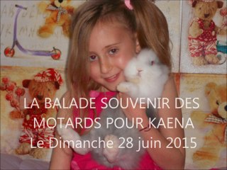 La balade souvenir des motards pour Kaena