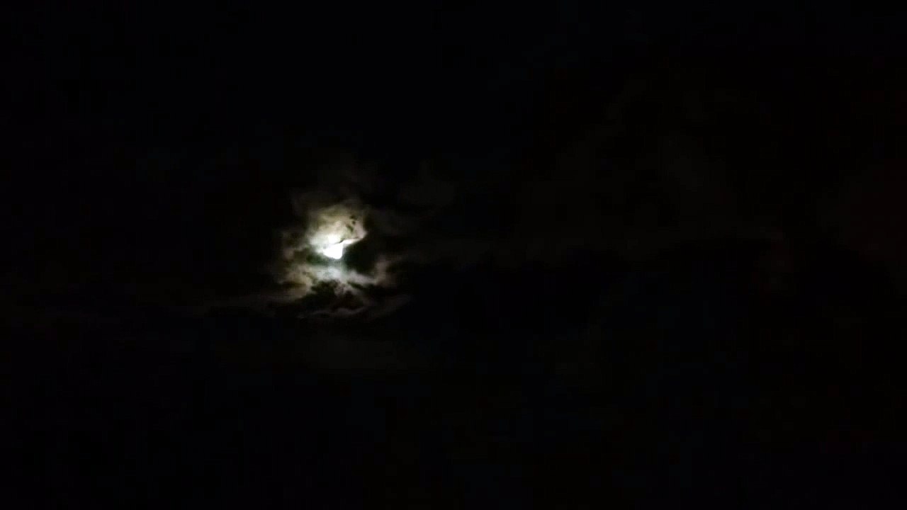 Moon through the window