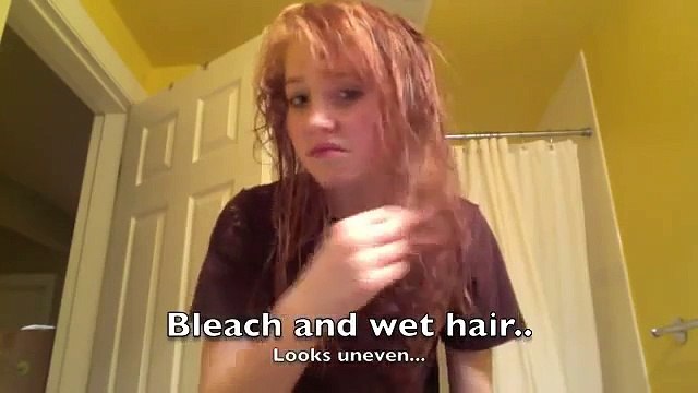 Bleaching and Dyeing Hair Bright RED.