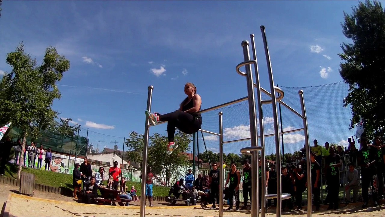 Inauguration espace street workout à Saint-Denis (Allende)