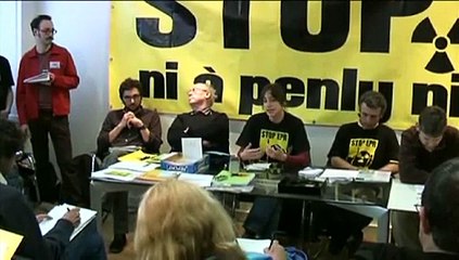 Charlotte Mijeon  - Sortir du nucléaire - conference de presse - rouen 24 mars 2010