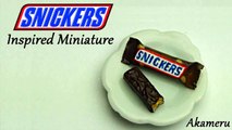 Snickers  inspired Miniature Chocolate Bar   Polymer clay paper tutorial