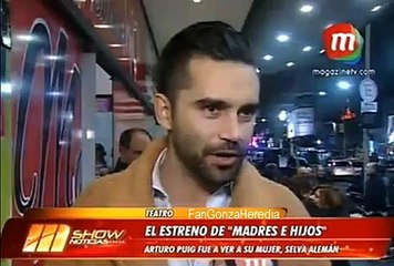 Gonzalo Heredia el estreno de "Madres e hijos"