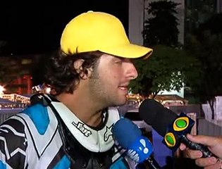Jornal local: treinos motocross
