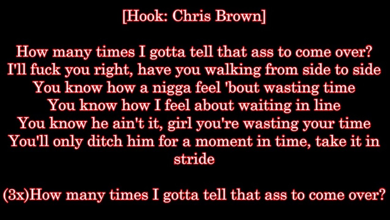 DJ Khaled - How many times (Lyrics) ft Chris Brown , Lil Wayne & Big Sean