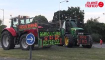Agriculteurs en colère : 300 tracteurs devant la préfecture à Rennes