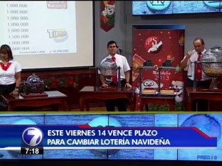 Viernes vence periodo para cambiar premios del gordo navideño
