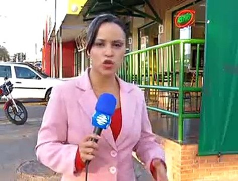 Jornal local: roubo lanchonete