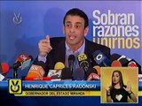 Henrique Capriles aseveró que cuando un gobierno roba al pueblo es hora de cambiarlo