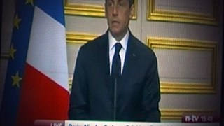 Nicolas Sarkozy Pressekonferenz    Angriff auf Bengasi Libyen