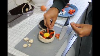 How To Make Mushroom omelette - آموزش درست کردن املت قارچ