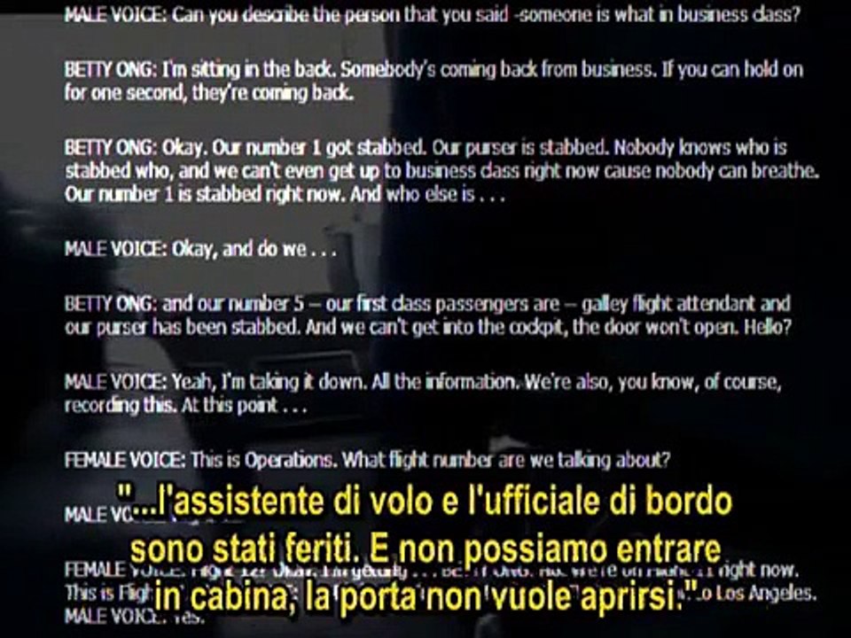 11 Settembre 2001 - Le Telefonate