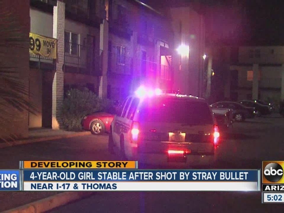 4-year-old shot by stray bullet