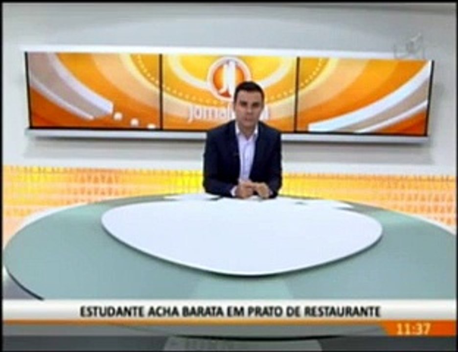 Barata na comida