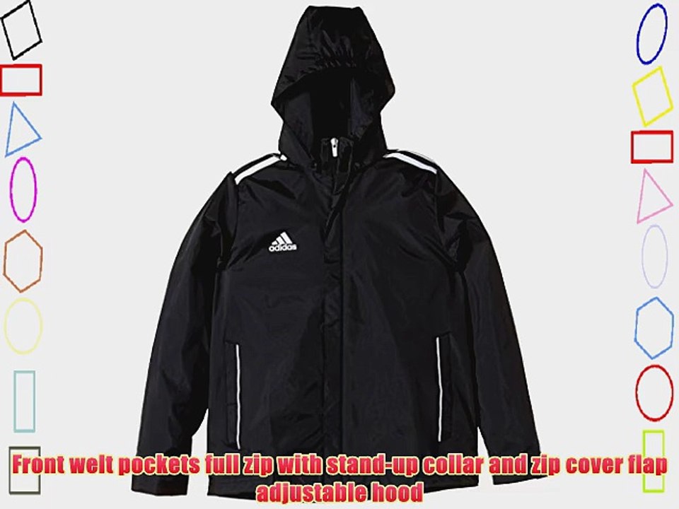 adidas Core 11 Junior Rain Jacket black/white Size:128