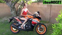 Moto GP REPSOL Edition 2013 Honda CBR 250R First Start Up Stock Exhaust Sound Revving