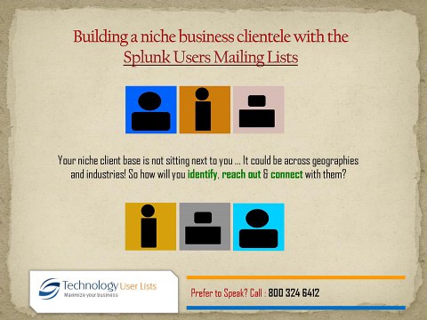 Increase sales leads, conversions and profits with the delivery driven Splunk users list