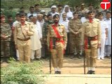 Funeral prayers being offered for Major Adil at Cavalry Ground, Lahore