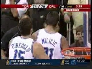 Darko Milicic Gets Ejected (vs Raptors)