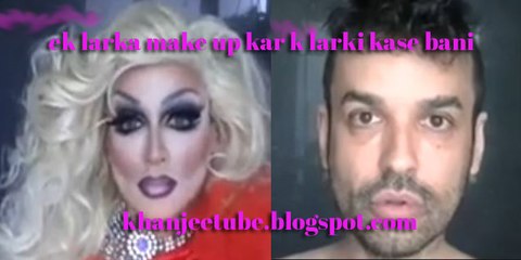 How a boy applying make up and become girl