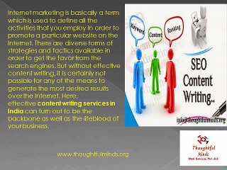 Content writing services in India