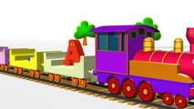 ABCD Alphabet Train song - 3D Animation - English Nursery rhymes - 3d Rhymes -  Kids Rhymes - Rhymes for childrens