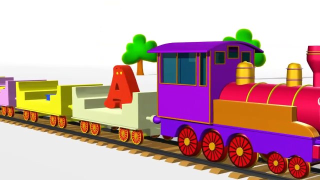ABCD Alphabet Train song - 3D Animation - English Nursery rhymes - 3d Rhymes - Kids Rhymes - Rhymes for childrens