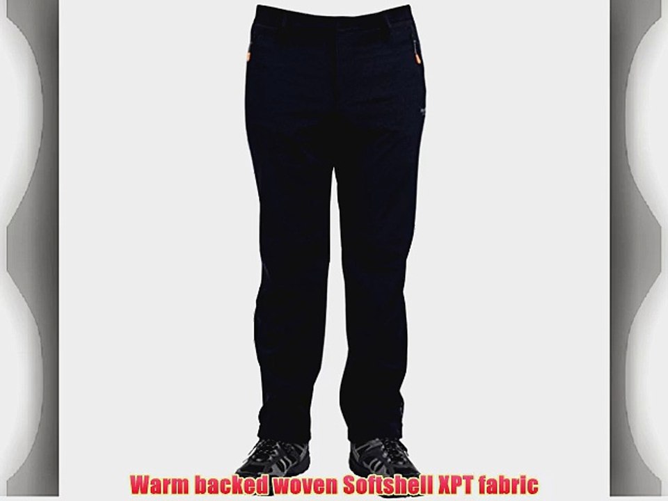 Regatta Geo Mens Softshell Walking Stretch Trousers (Long Leg)