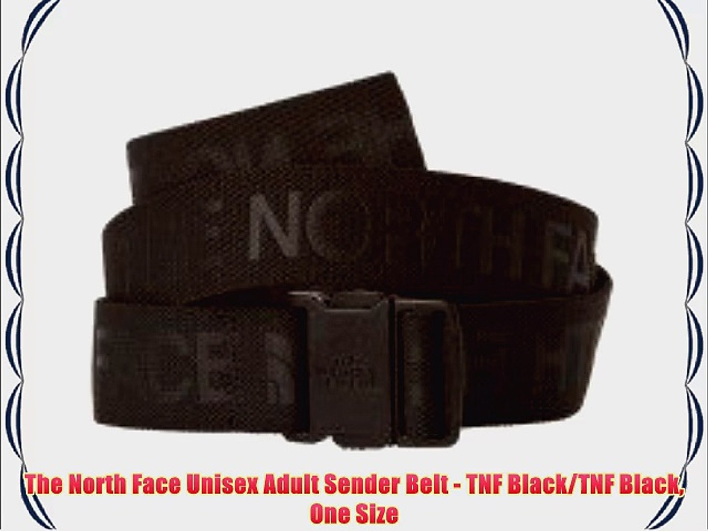 The North Face Unisex Adult Sender Belt - TNF Black/TNF Black One Size -  video Dailymotion