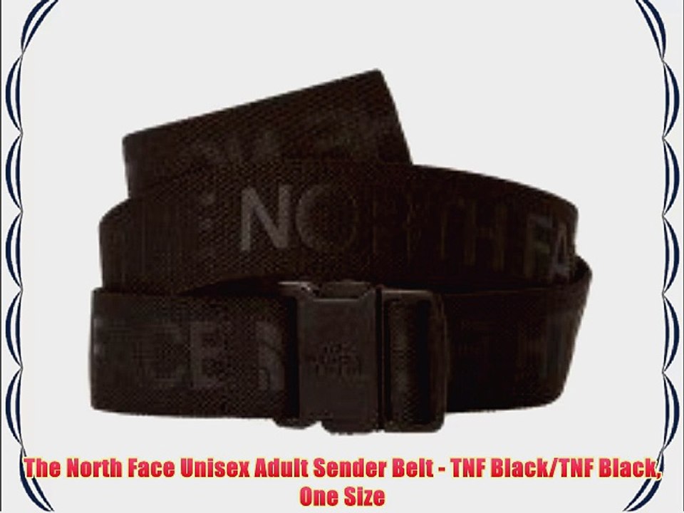 The North Face Unisex Adult Sender Belt - TNF Black/TNF Black One Size -  video dailymotion
