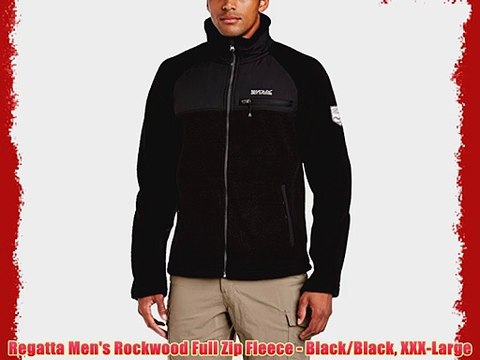 Regatta Men's Rockwood Full Zip Fleece - Black/Black XXX-Large