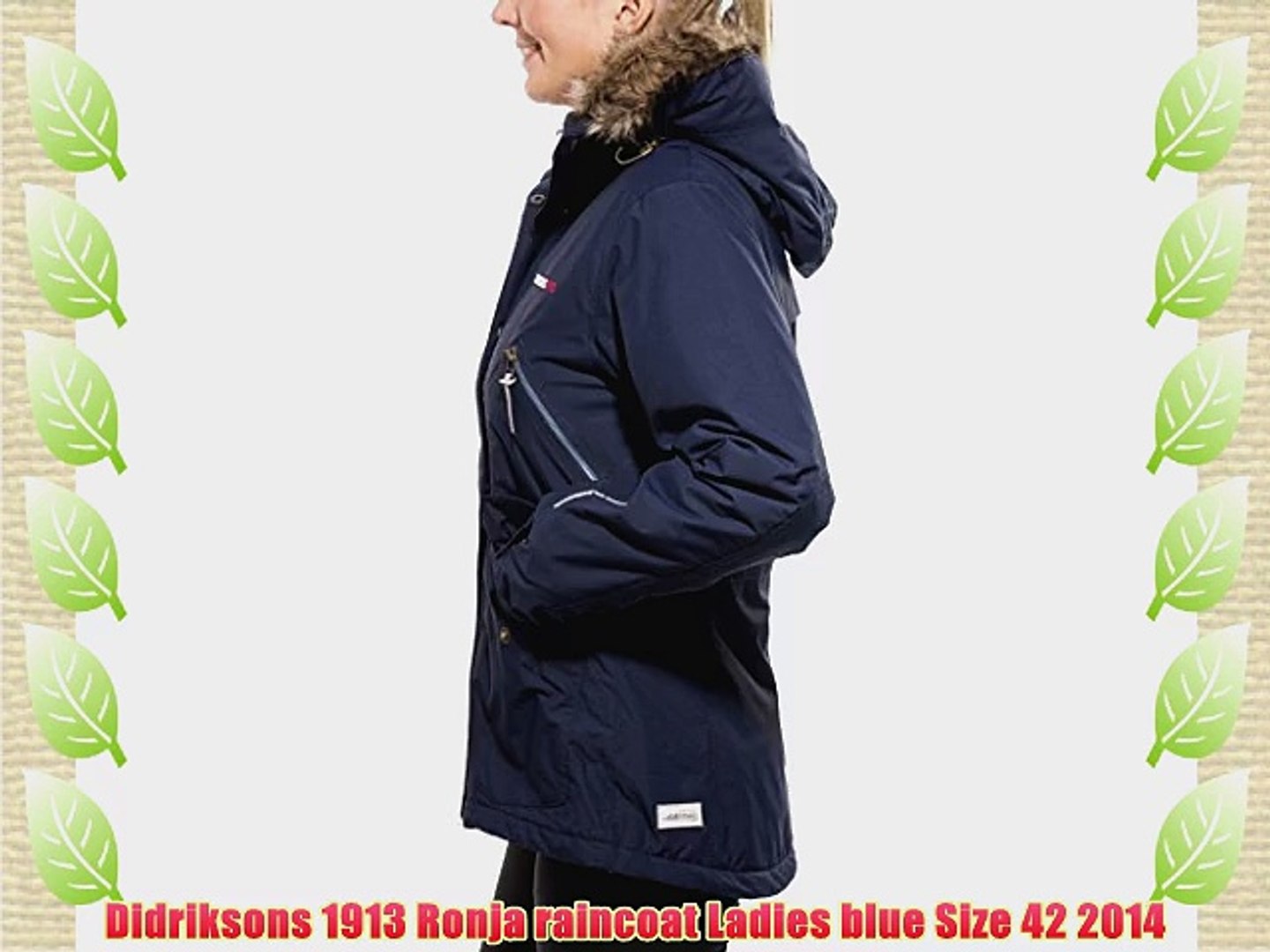 Didriksons 1913 Ronja raincoat Ladies blue Size 42 2014 - video Dailymotion