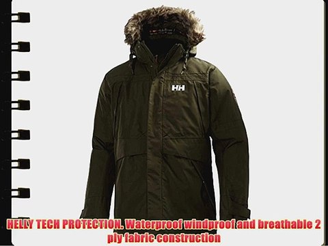 Helly Hansen Mens Coastal Waterproof Breathable Parka 55968 Green